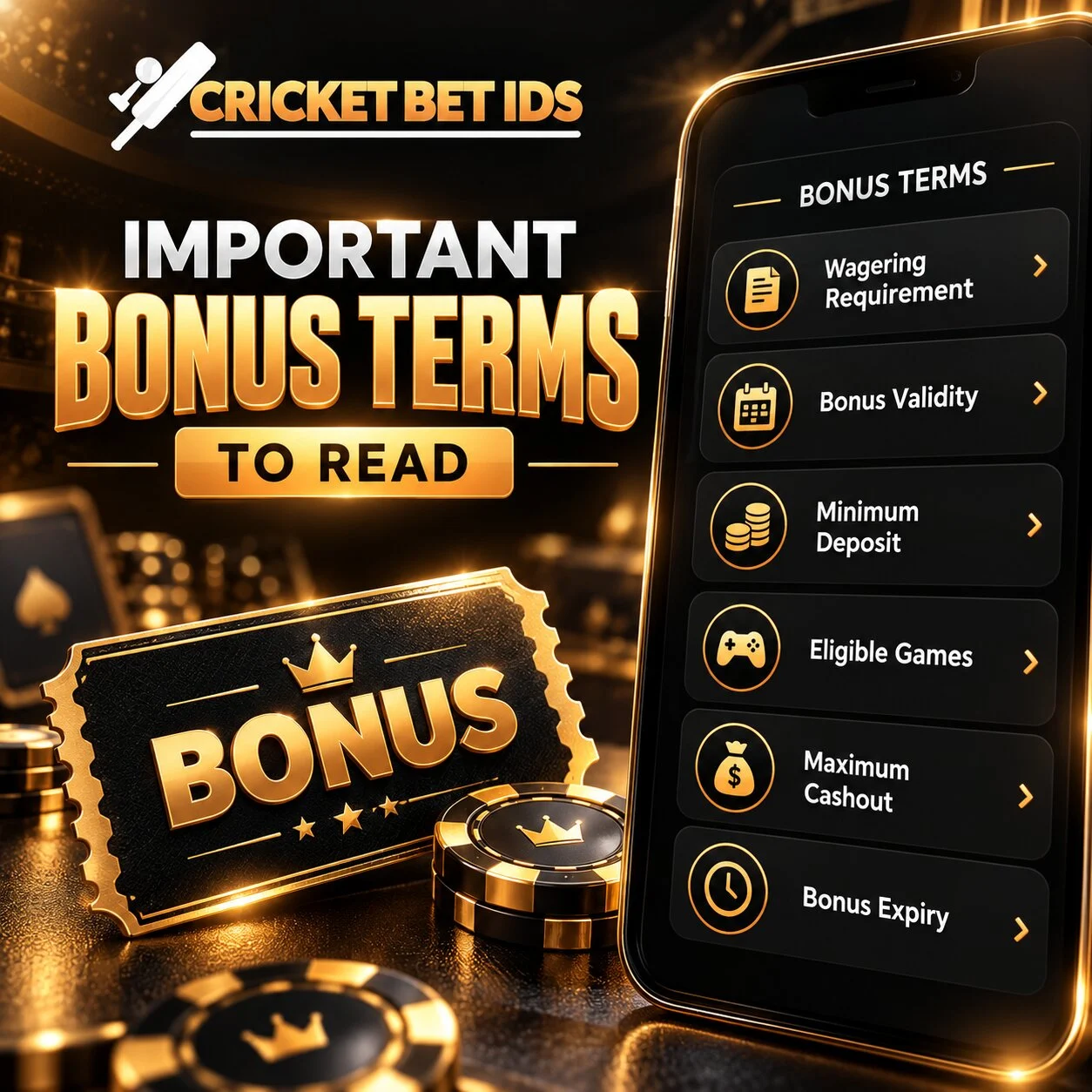 Important Bonus Terms to Read