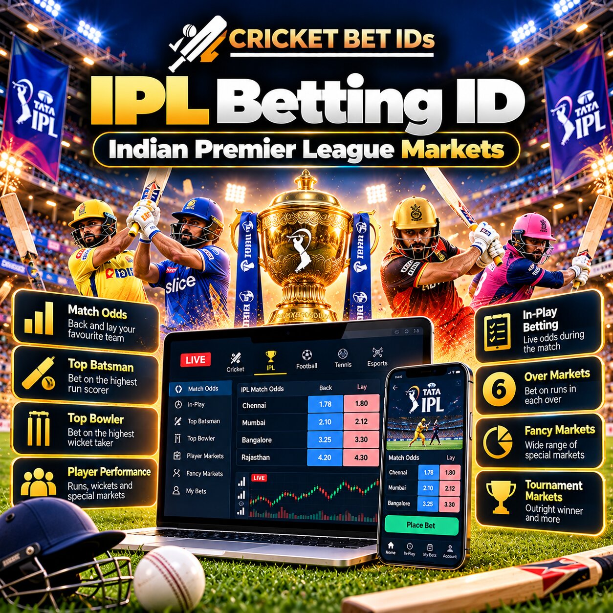 IPL Betting ID – Indian Premier League Markets