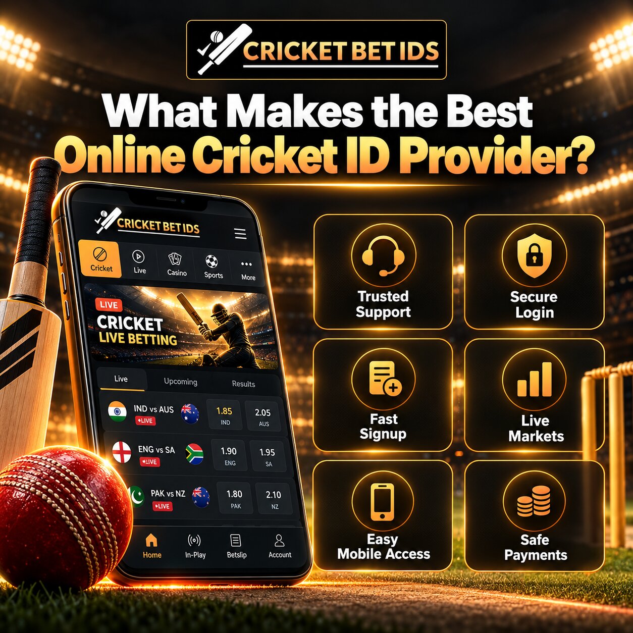 What Makes the Best Online Cricket ID Provider?
