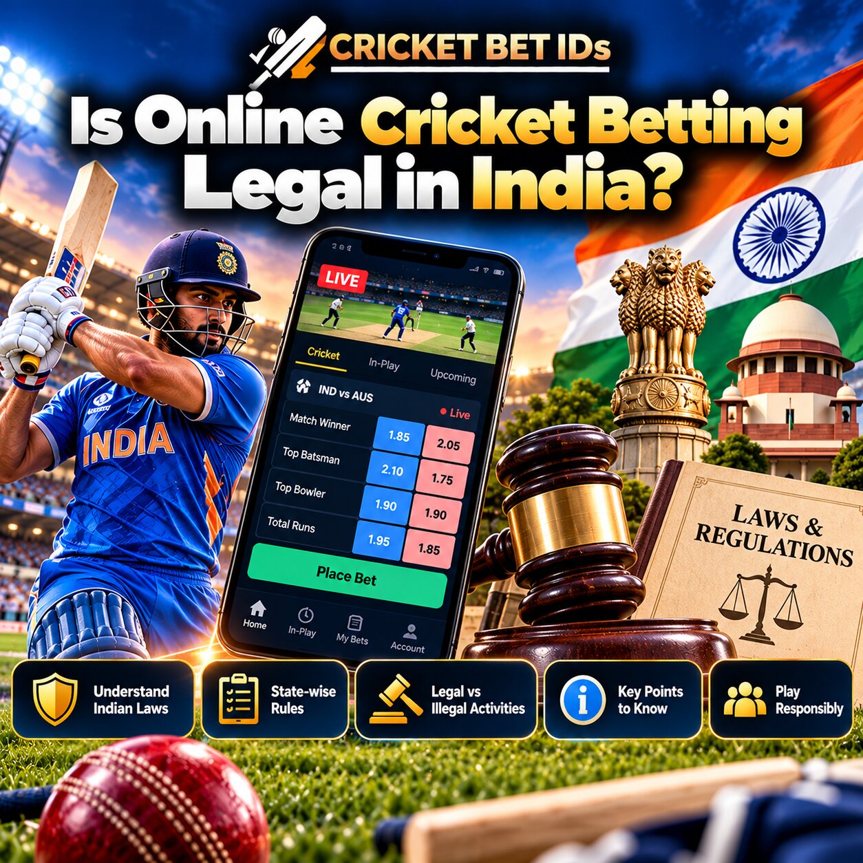 Is Online Cricket Betting Legal in India?