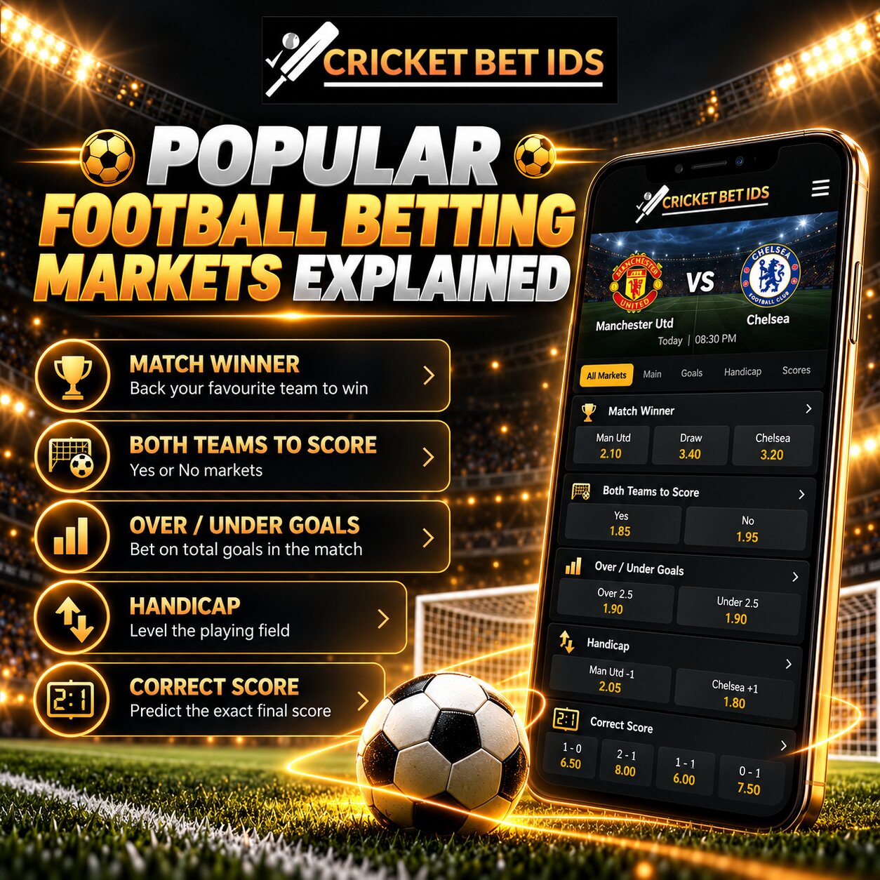 Popular Football Betting Markets Explained