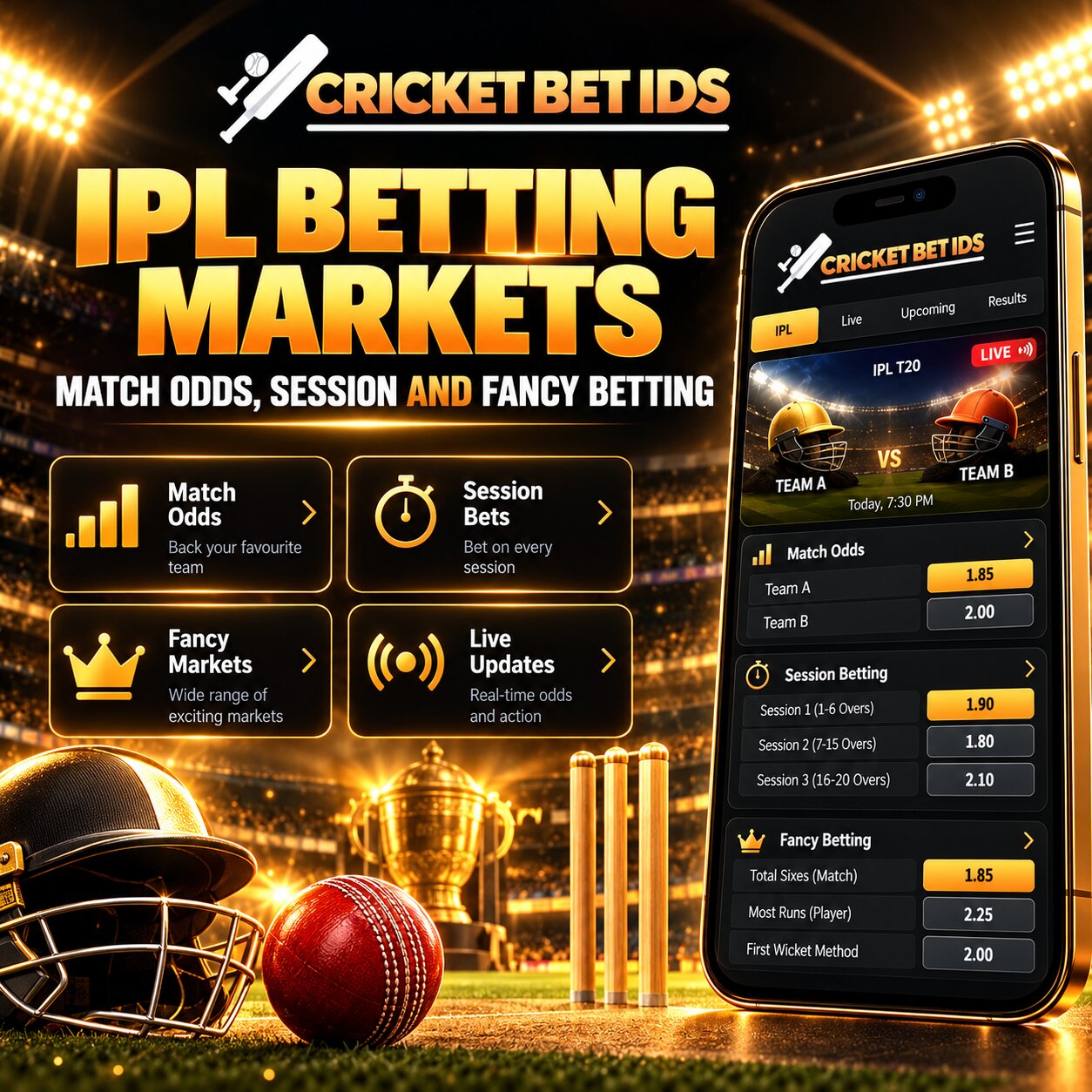 IPL Betting Markets – Match Odds, Session and Fancy Betting