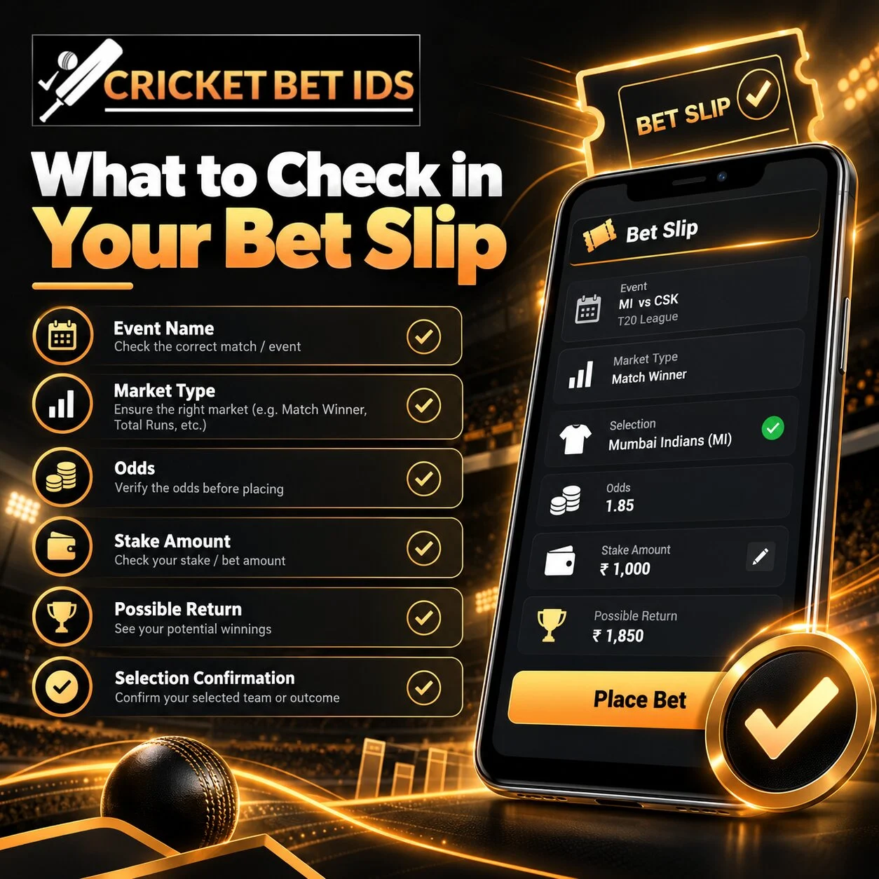What to Check in Your Bet Slip