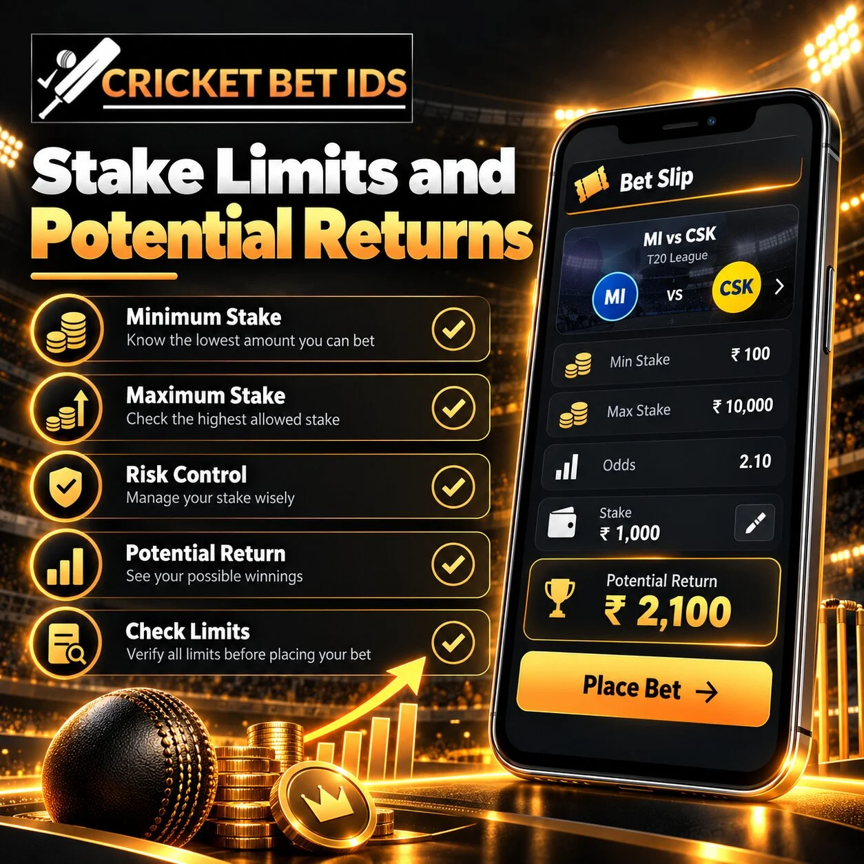 Stake Limits and Potential Returns